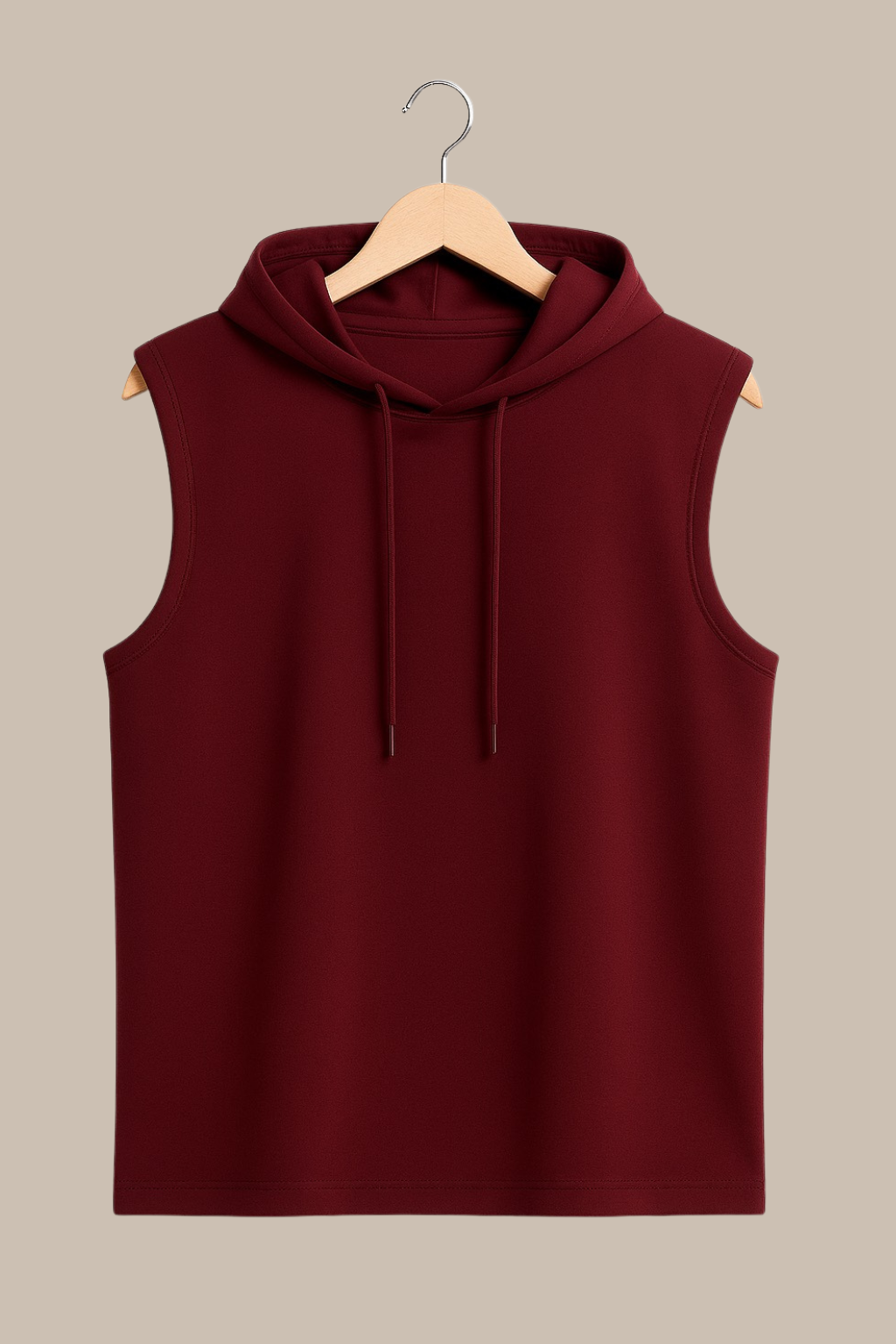 Polo sin mangas con capucha