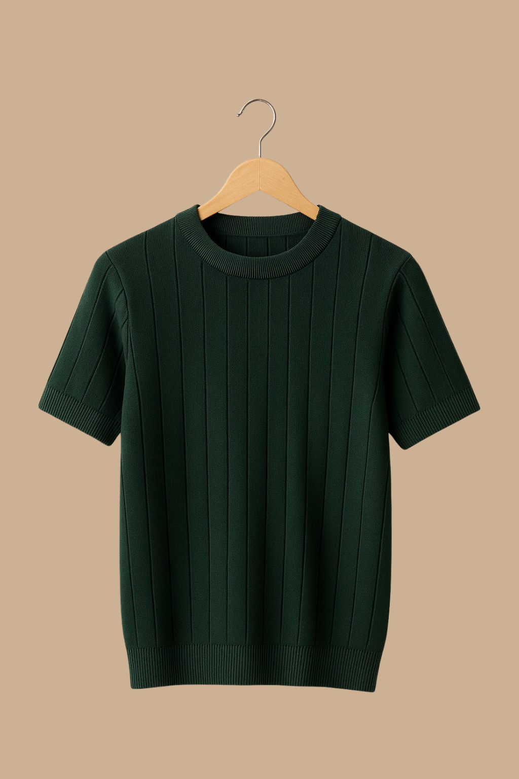 Jersey Verde de Punto – Casual & Moderno