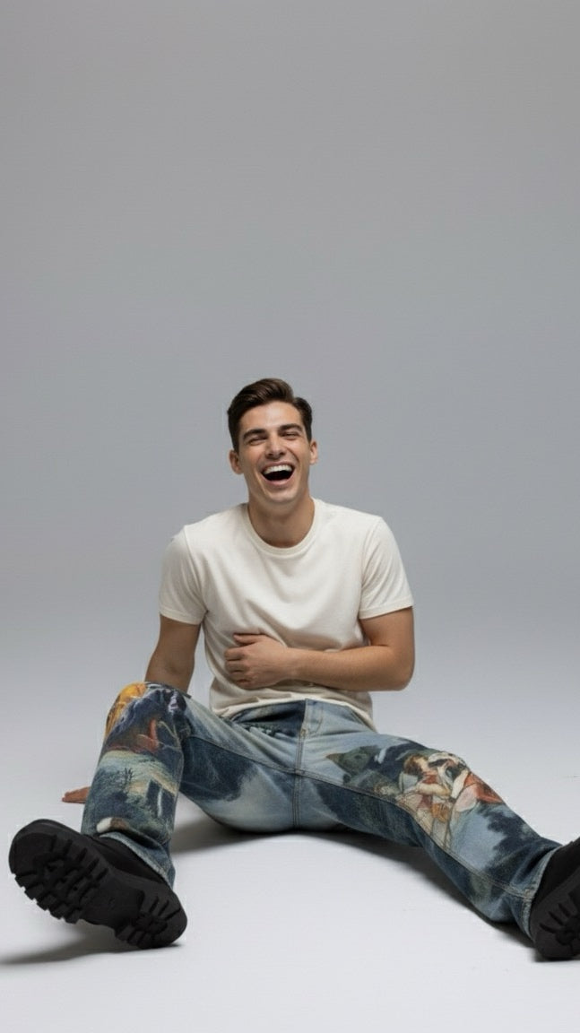 Pre-venta Pantalón wide leg artístico