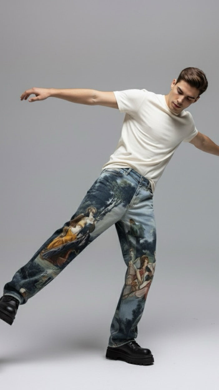 Pre-venta Pantalón wide leg artístico