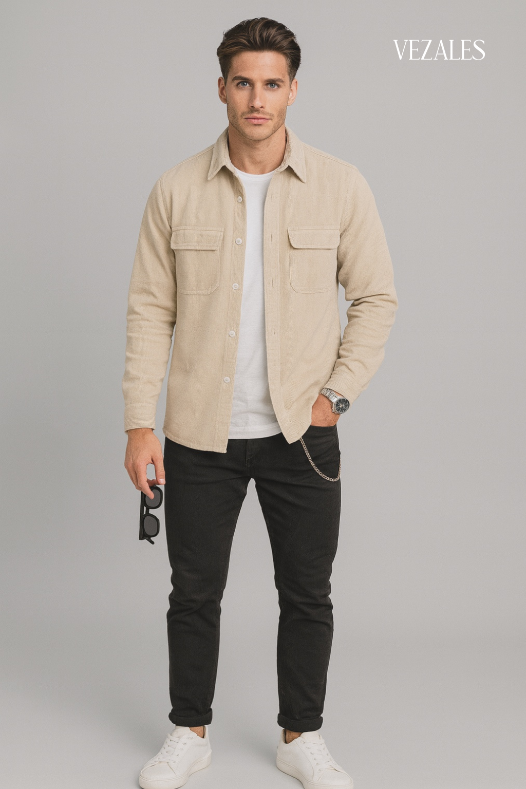 Sobrecamisa Santorini beige