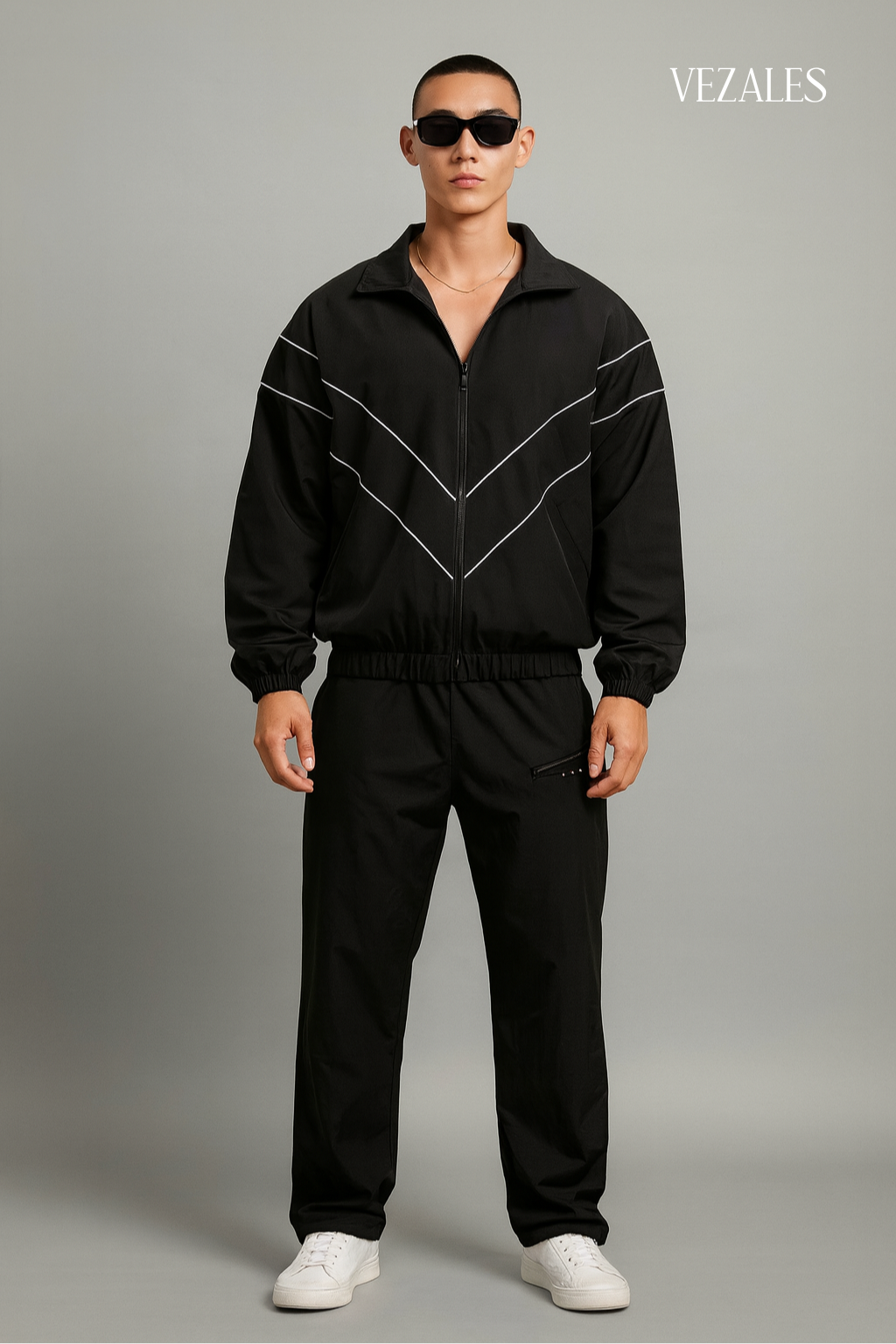 Casaca Retro Black Line