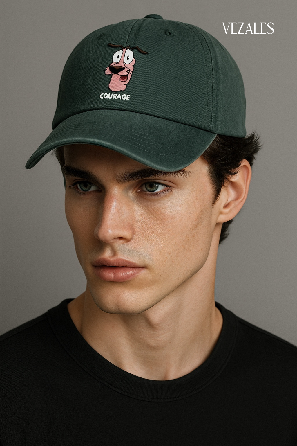 Gorra verde “Courage the Cowardly Dog”