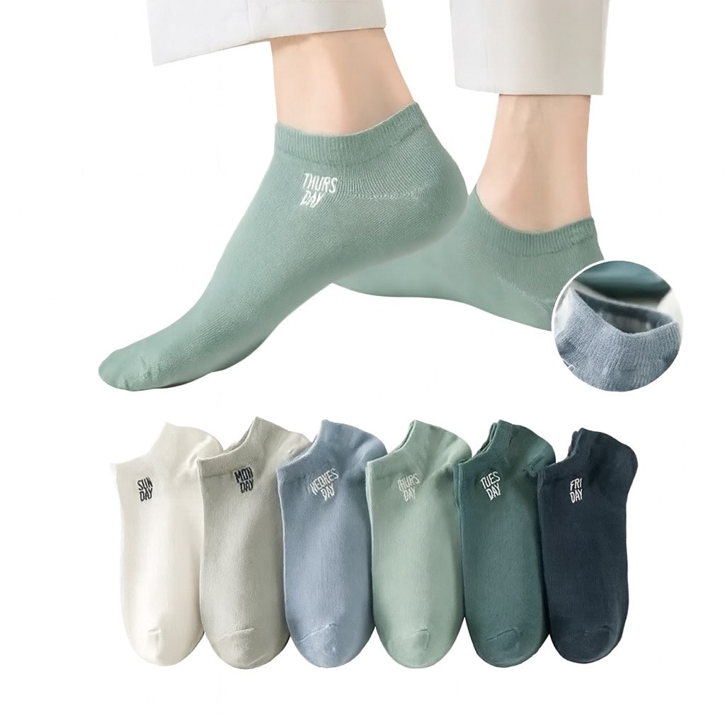 Media docena de medias tono verde