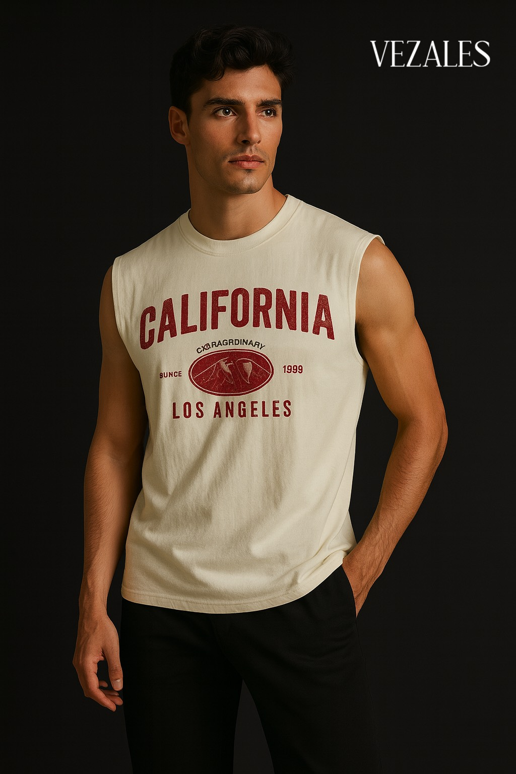 Polo sin mangas “California Los Ángeles”