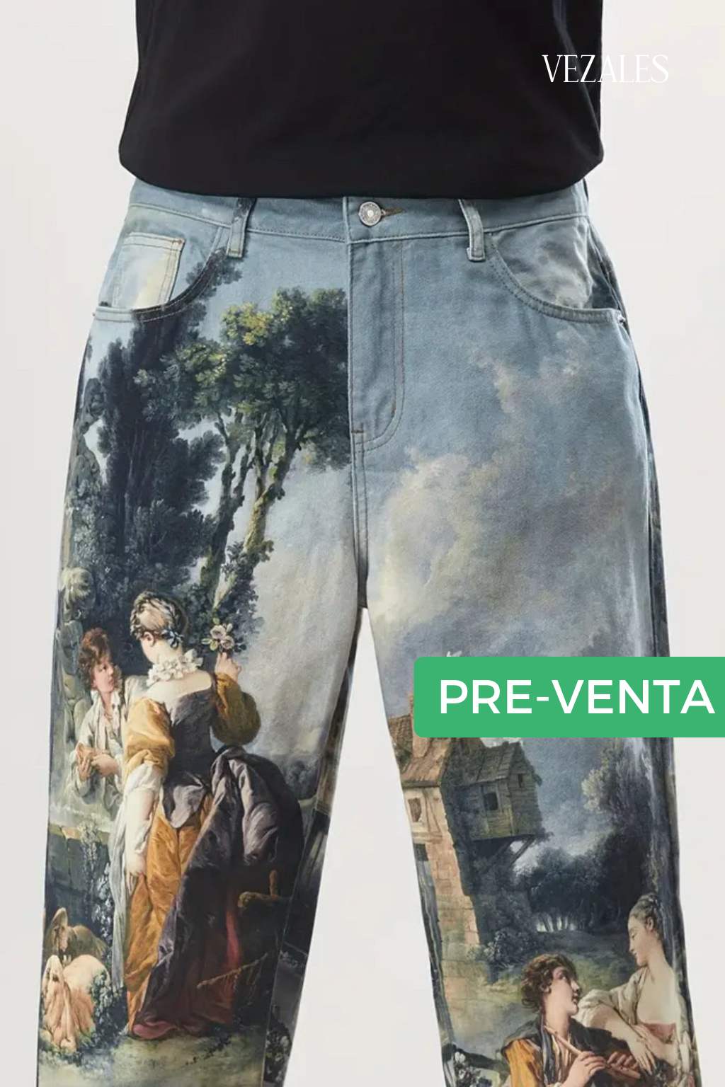 Pre-venta Pantalón wide leg artístico