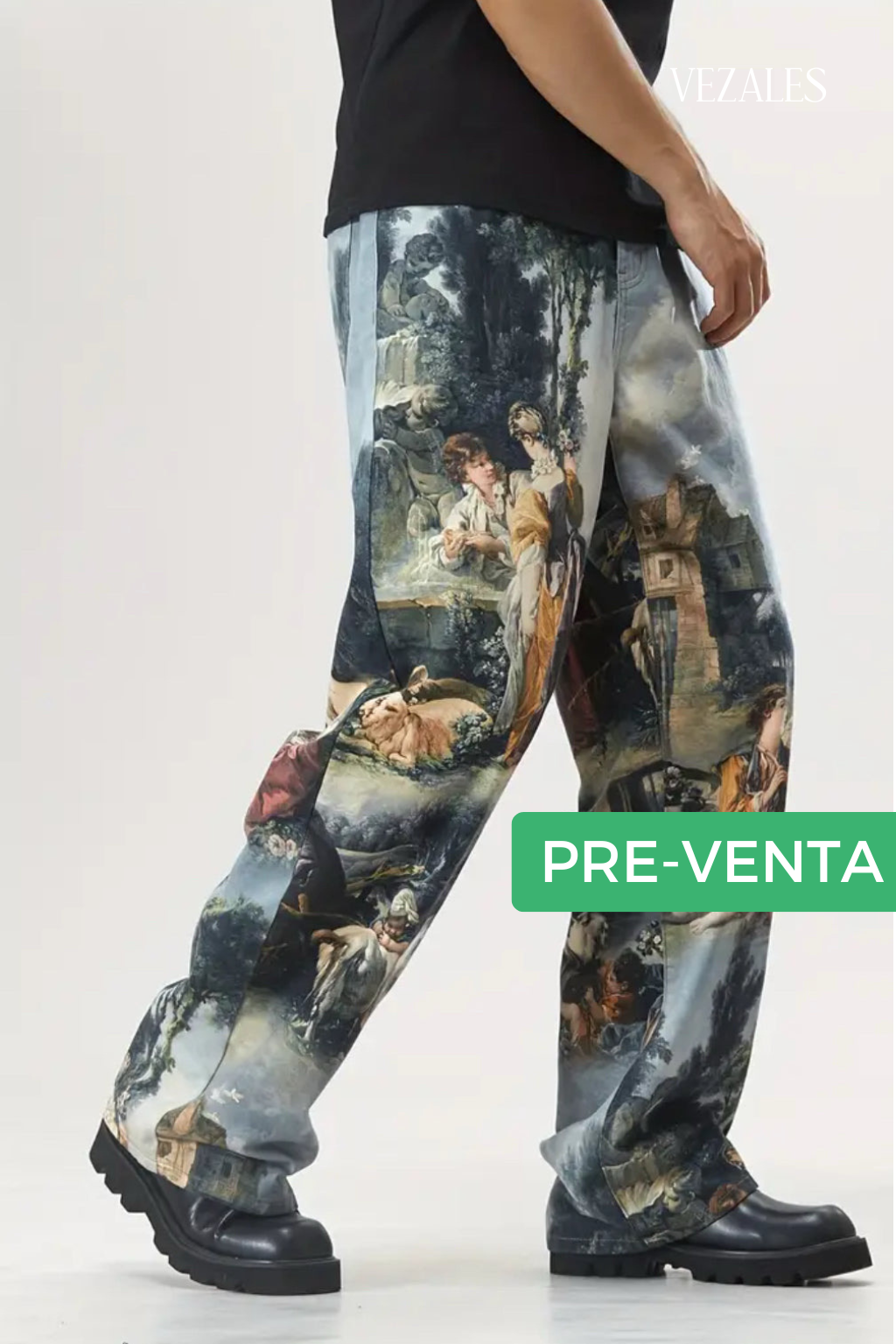 Pre-venta Pantalón wide leg artístico