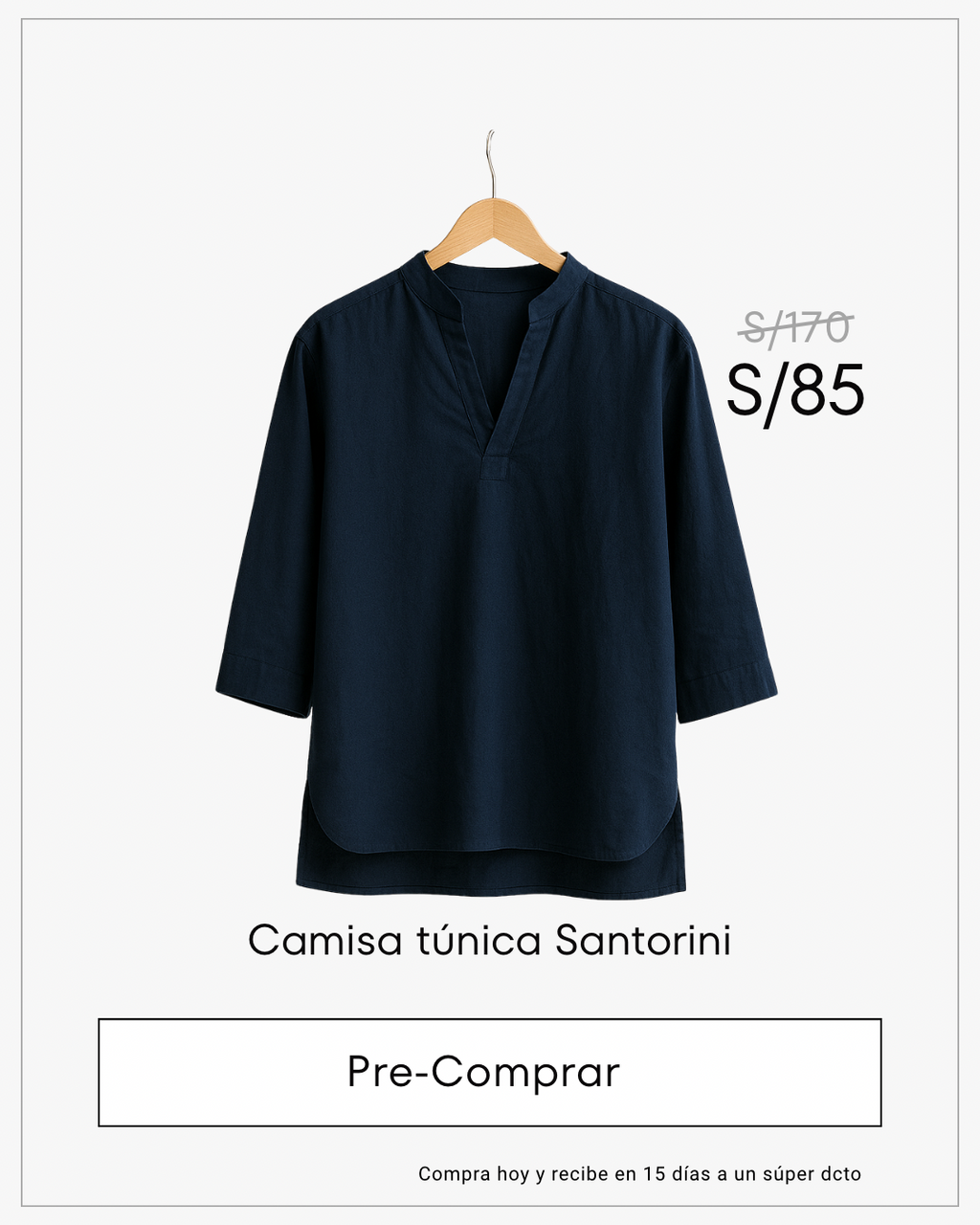 Camisa túnica Santorini