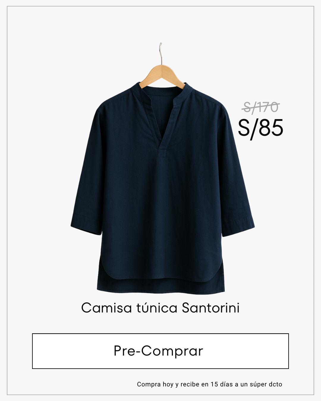 Camisa túnica Santorini