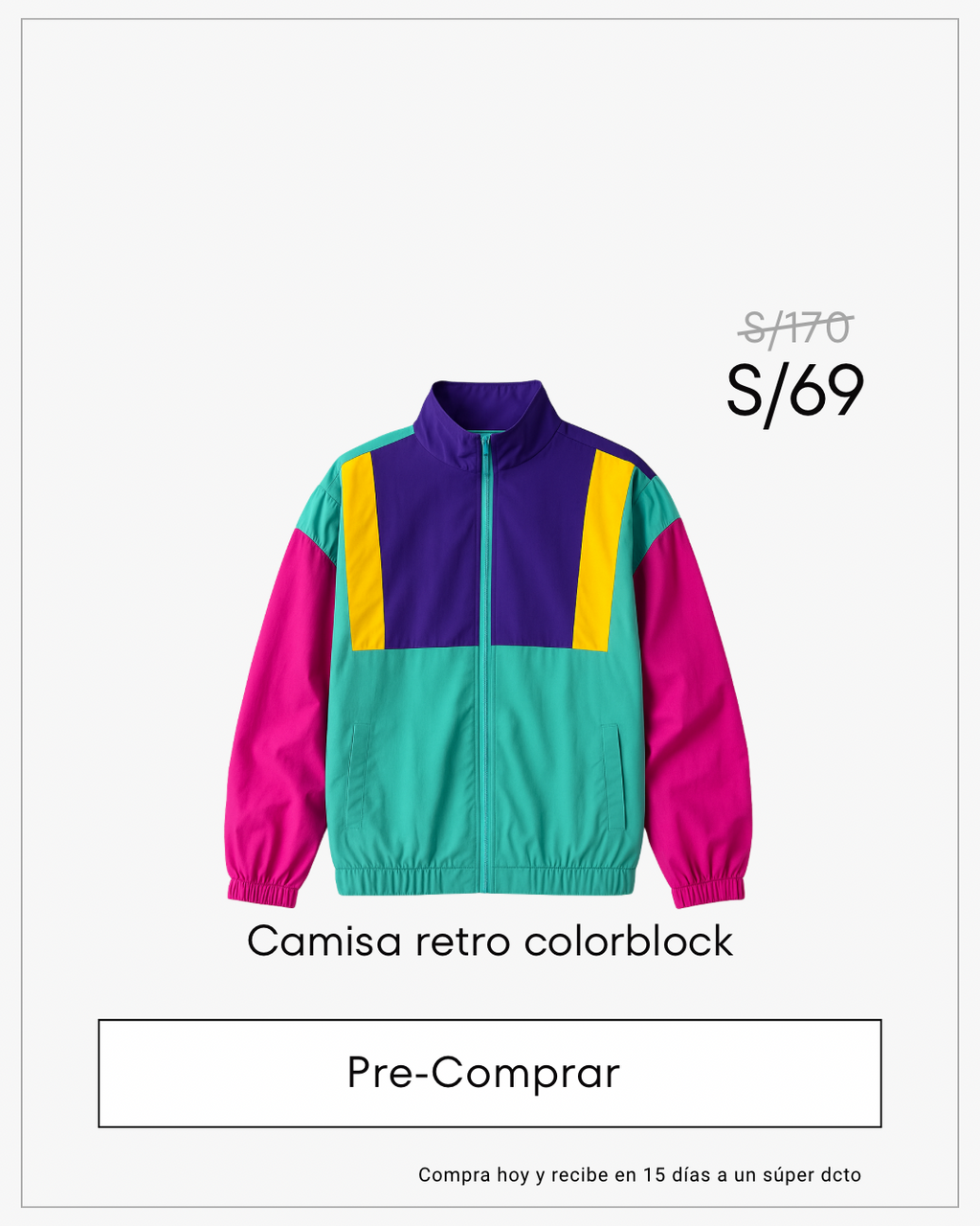 Preventa Casaca Retro Colorblock – Edición 90s