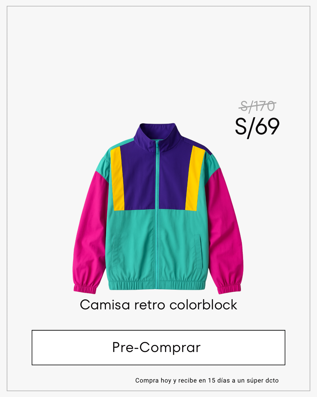 Preventa Casaca Retro Colorblock – Edición 90s
