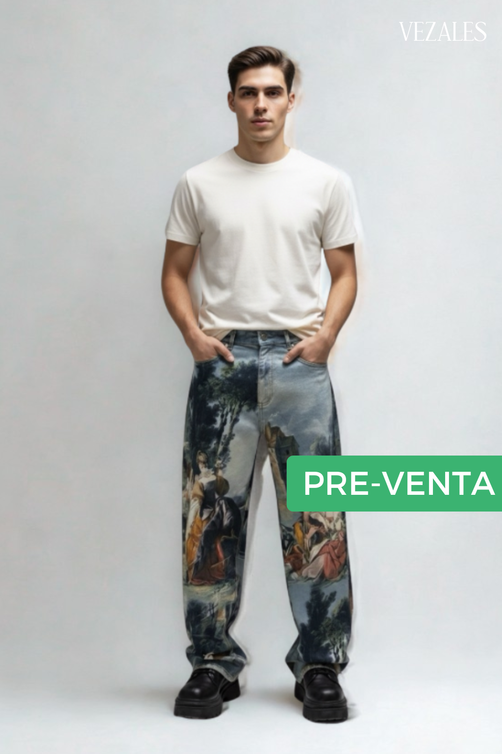 Pre-venta Pantalón wide leg artístico