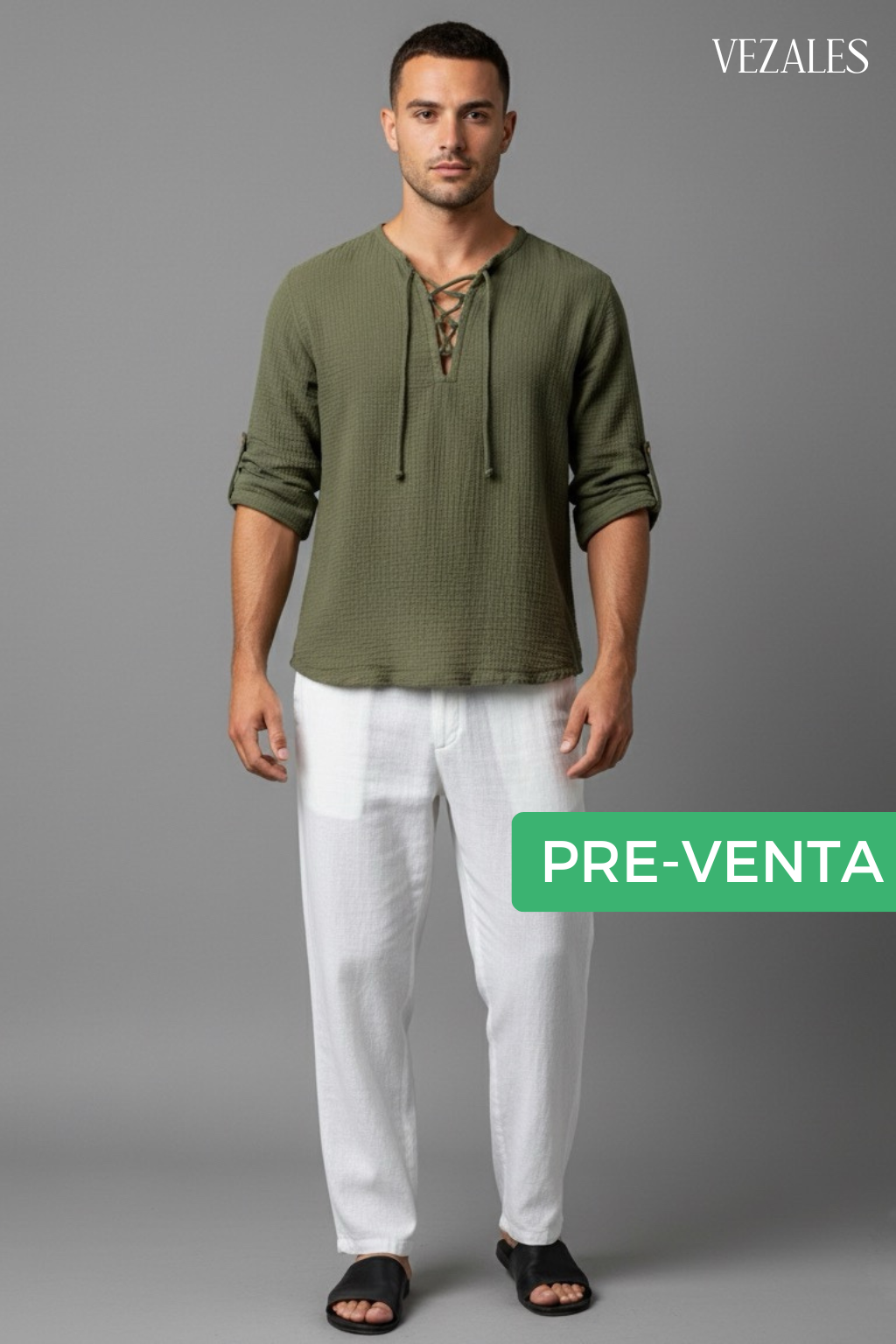 Camisa Capri Sage