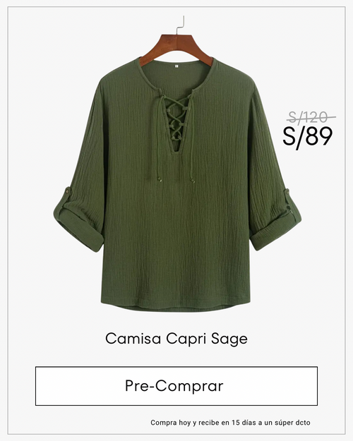 Camisa Capri Sage