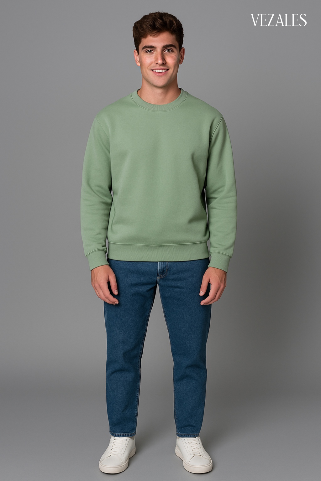 Polera Verde Oliva Minimalista – Estilo Casual