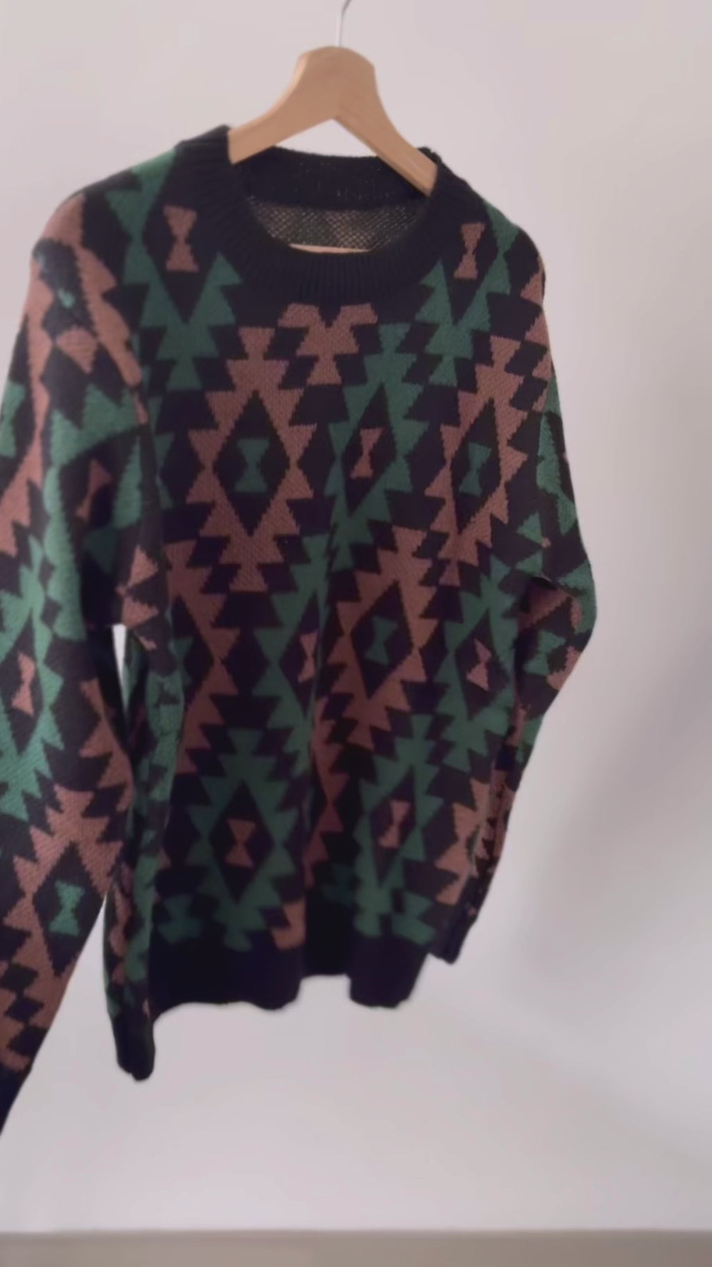 Suéter Geométrico – Estilo Casual