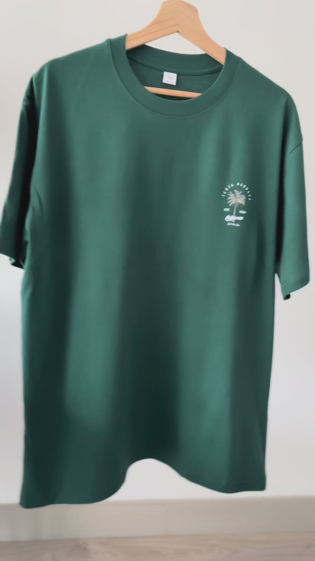 Polo Oversize Verde – 100% Algodón 200g