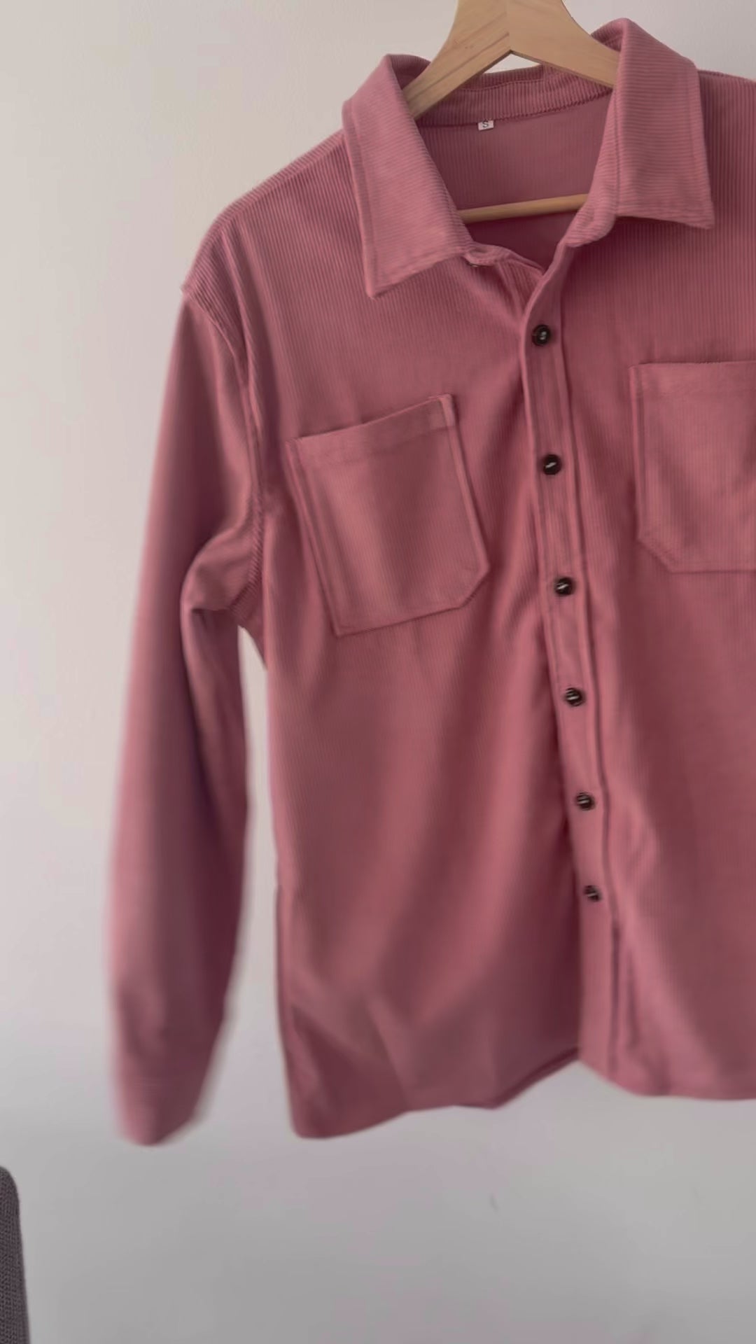 Camisa tipo denim Terracota Rosada