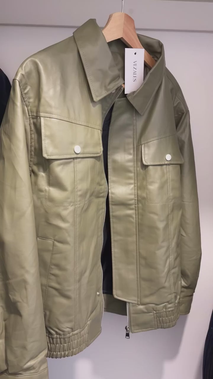 Casaca Verde Oliva – Estilo Urbano Casual