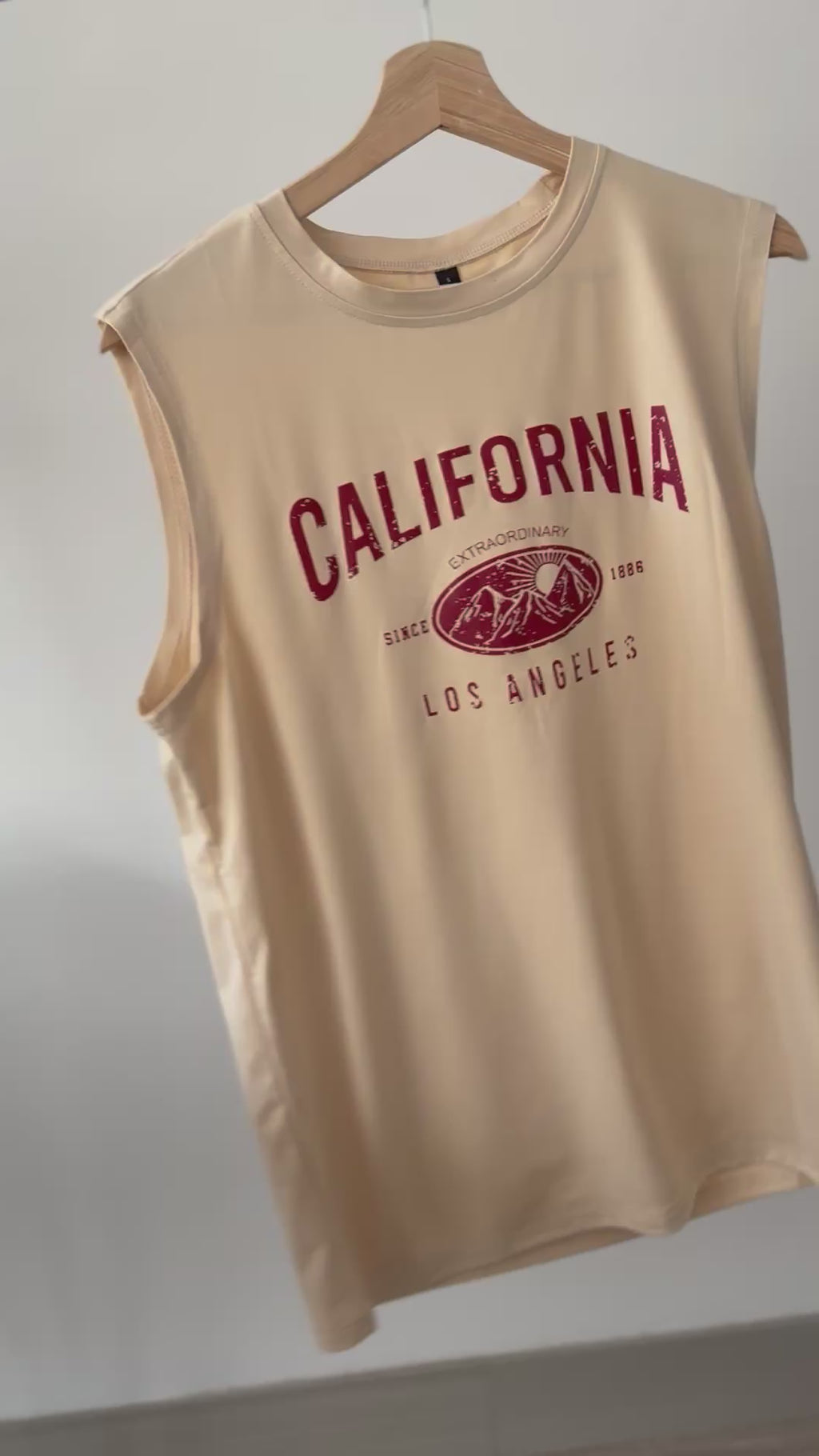 Polo sin mangas “California Los Ángeles”