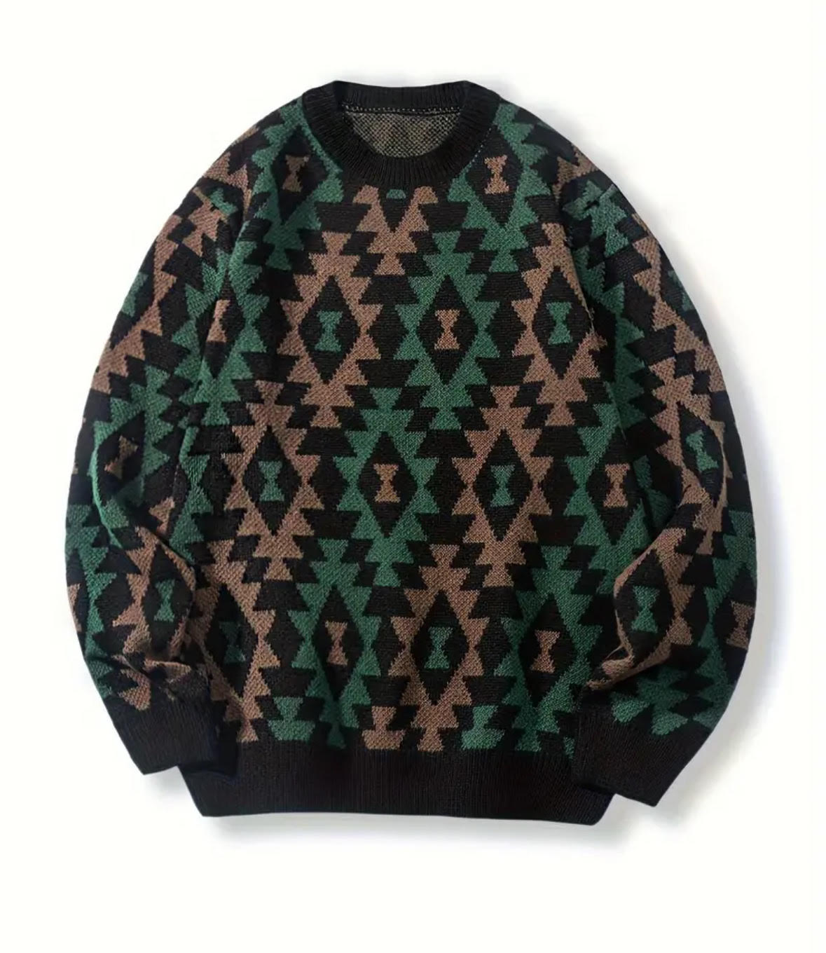 Suéter Geométrico – Estilo Casual